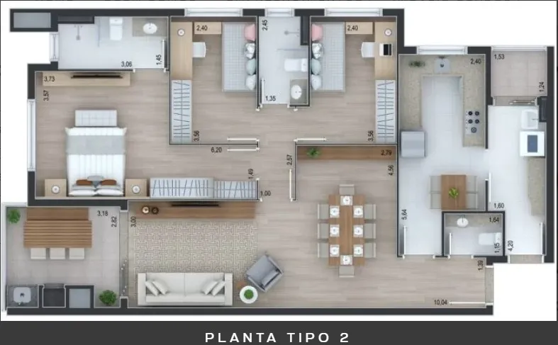 Apartamento de 3 Quartos à Venda no Edifício Terrasse Lilas | Ahú Curitiba — foto 13
