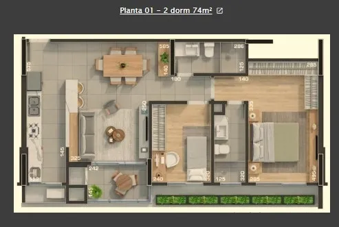 Apartamento de 2 Quartos à Venda no Edifício Trebbiano |  Ecoville  Curitiba — foto 18