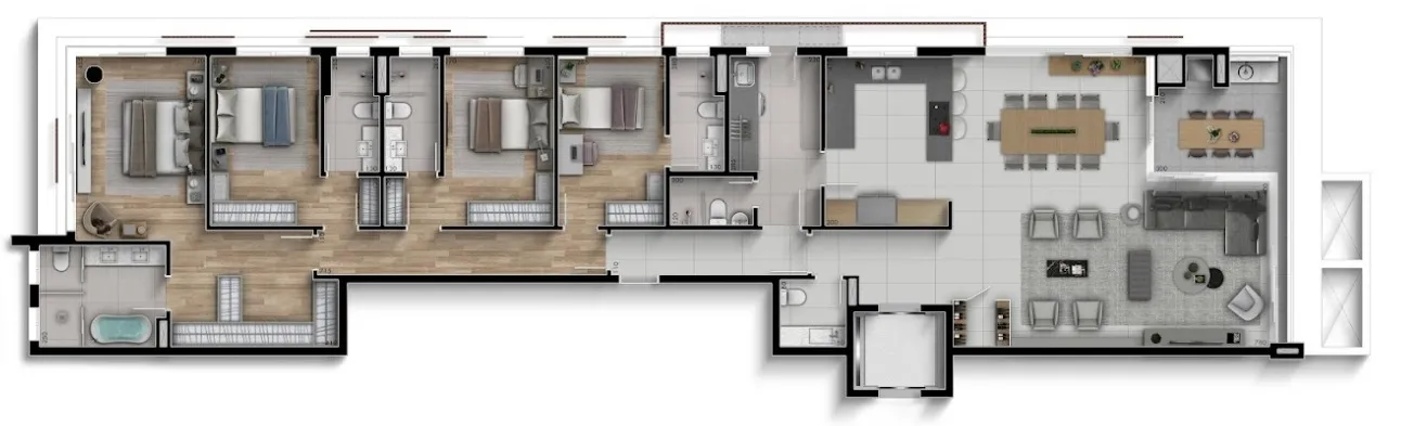 Apartamento de 4 Suítes à Venda no Edifício Nio  |  Bigorrilho Curitiba — foto 34