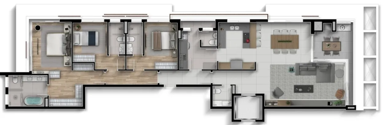 Apartamento de 3 Suítes à Venda no Edifício Nio  |   Bigorrilho Curitiba — foto 33