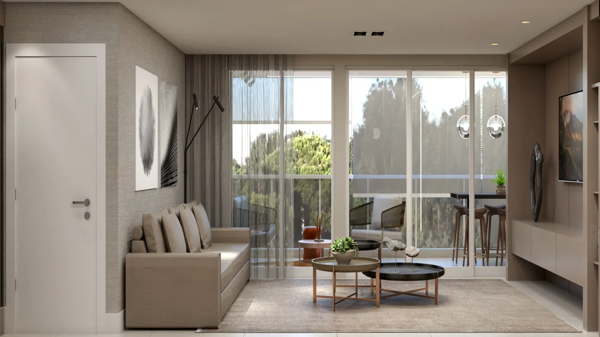Apartamento de 3 Suítes à Venda no Condomínio Residencial Terrasse Nature | Santo Inácio Curitiba — foto 3