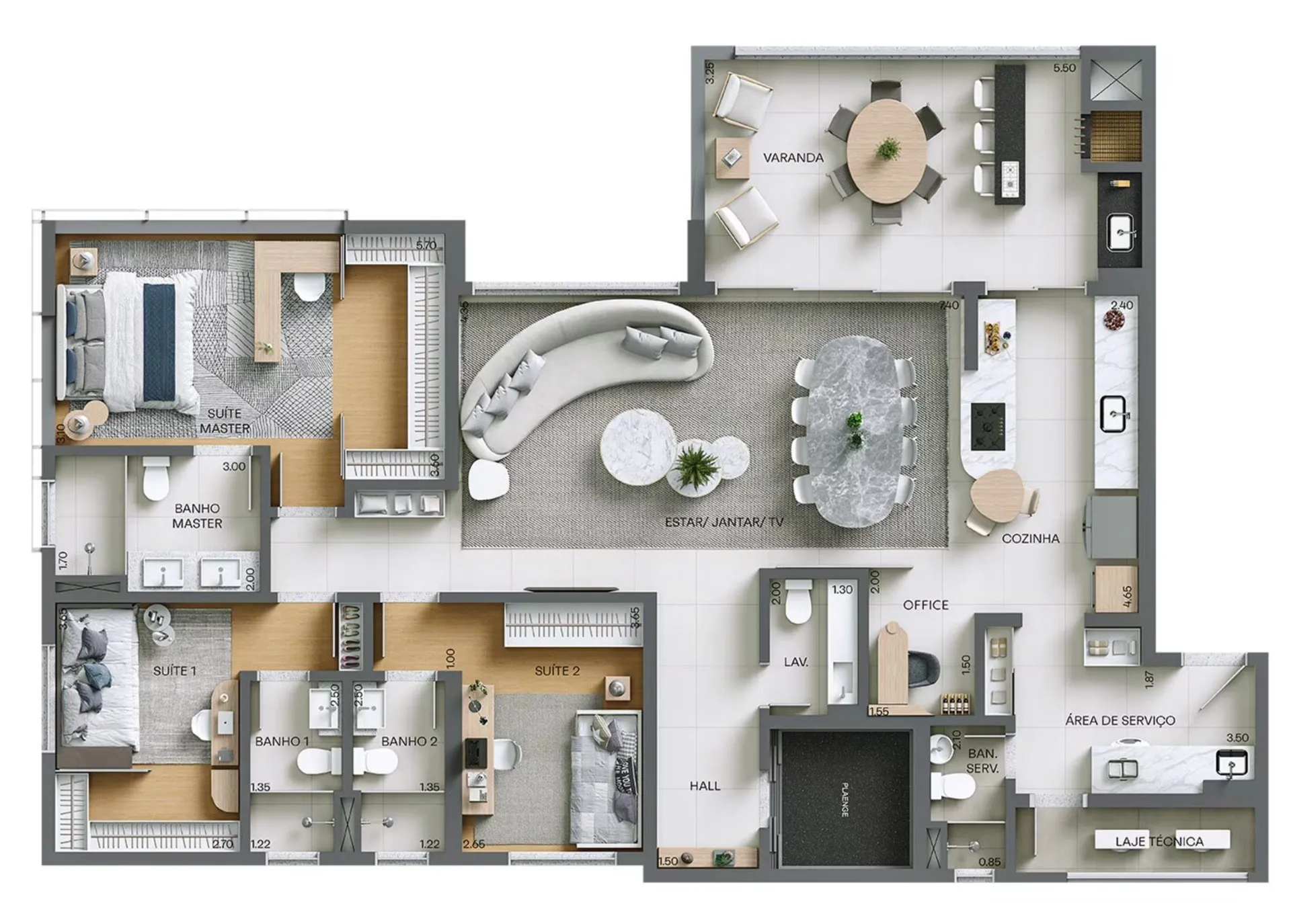 Apartamento de 3 Suítes à Venda no Edifício Átrio | Ecoville Curitiba — foto 13