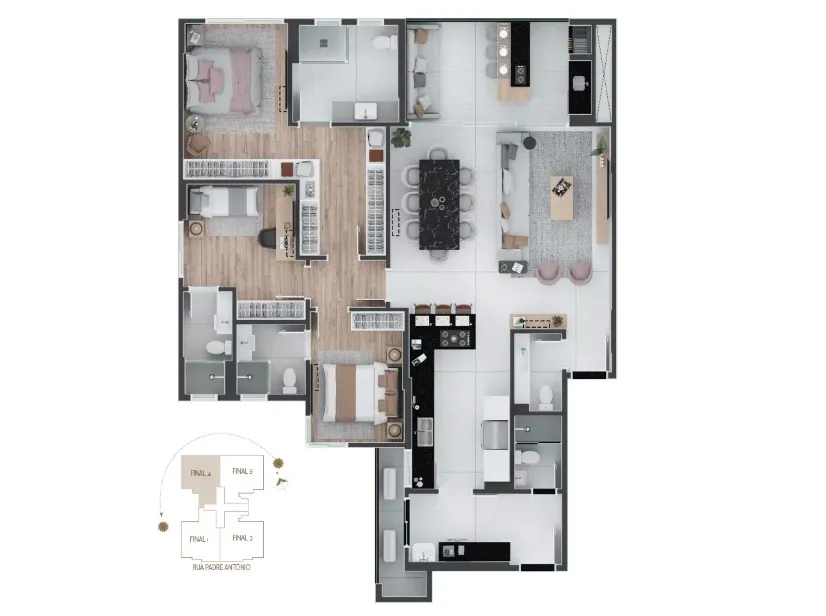Cobertura de 3 Suítes à Venda no Edifício Palm 235 | Alto da Glória Curitiba — foto 19