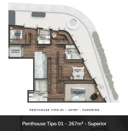 Cobertura Penthouse de 3 Suítes à Venda no Edifício Lemme | Água Curitiba — foto 37