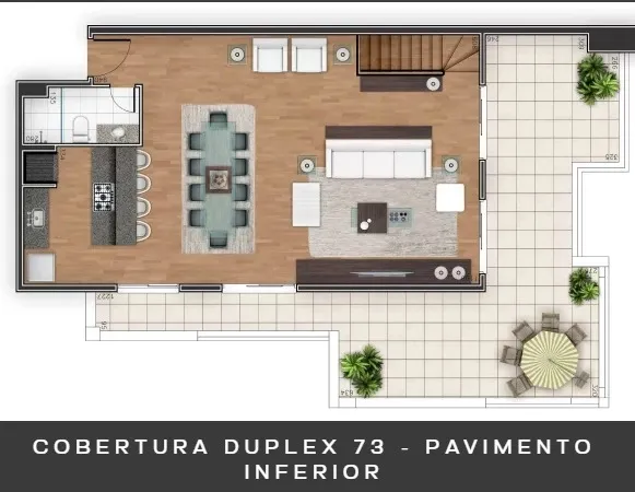 Cobertura de 3 Quartos no Residencial Terrasse Normandie | Juvevê Curitiba — foto 45