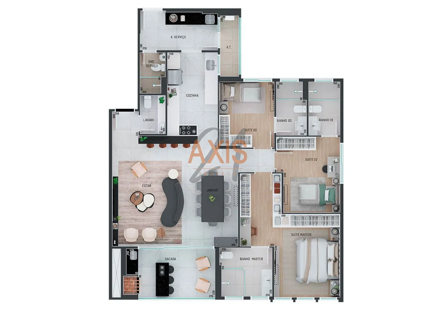 Apartamento de 3 Suítes à Venda no Edifício Agon Residence | Água Verde Curitiba — foto 17