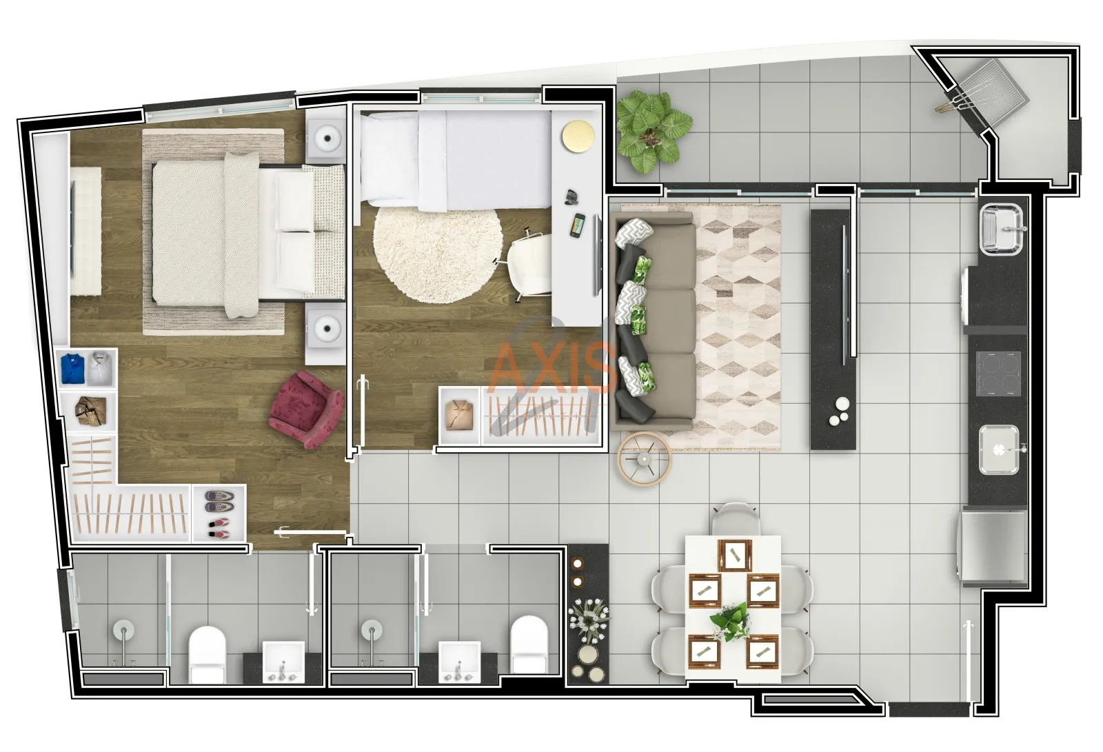 Apartamento Garden de 2 Quartos à Venda no Edifício Expedition | Alto da XV Curitiba — foto 16