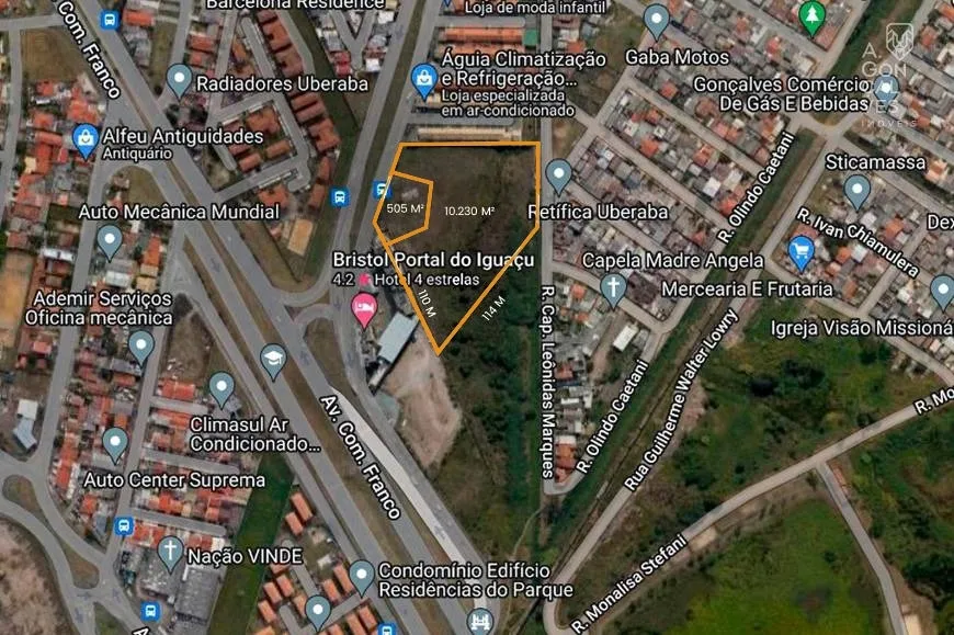 Terreno de 10.736m² à Venda na Rua Velcy Bolívar  Grandó | Uberaba Curitiba — foto 2